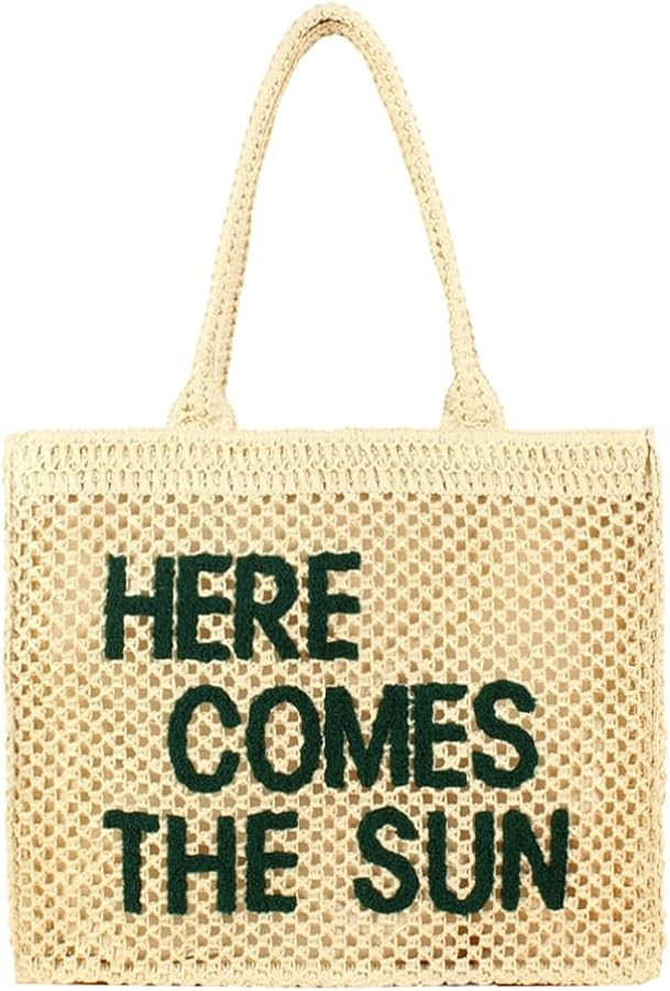 Straw Tote Bag for Women Woven Beach Shoulder Bag Large Capacity Summer Hobo Handbag for Party Va... | Amazon (US)