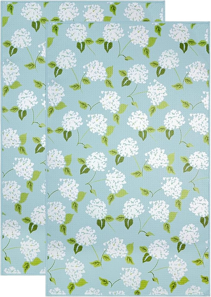 KAF Home Haven Kitchen Tea Towel - Set of 2 Quick Drying Microfiber Cloth Towels - 18 x 30 - Hydr... | Amazon (US)