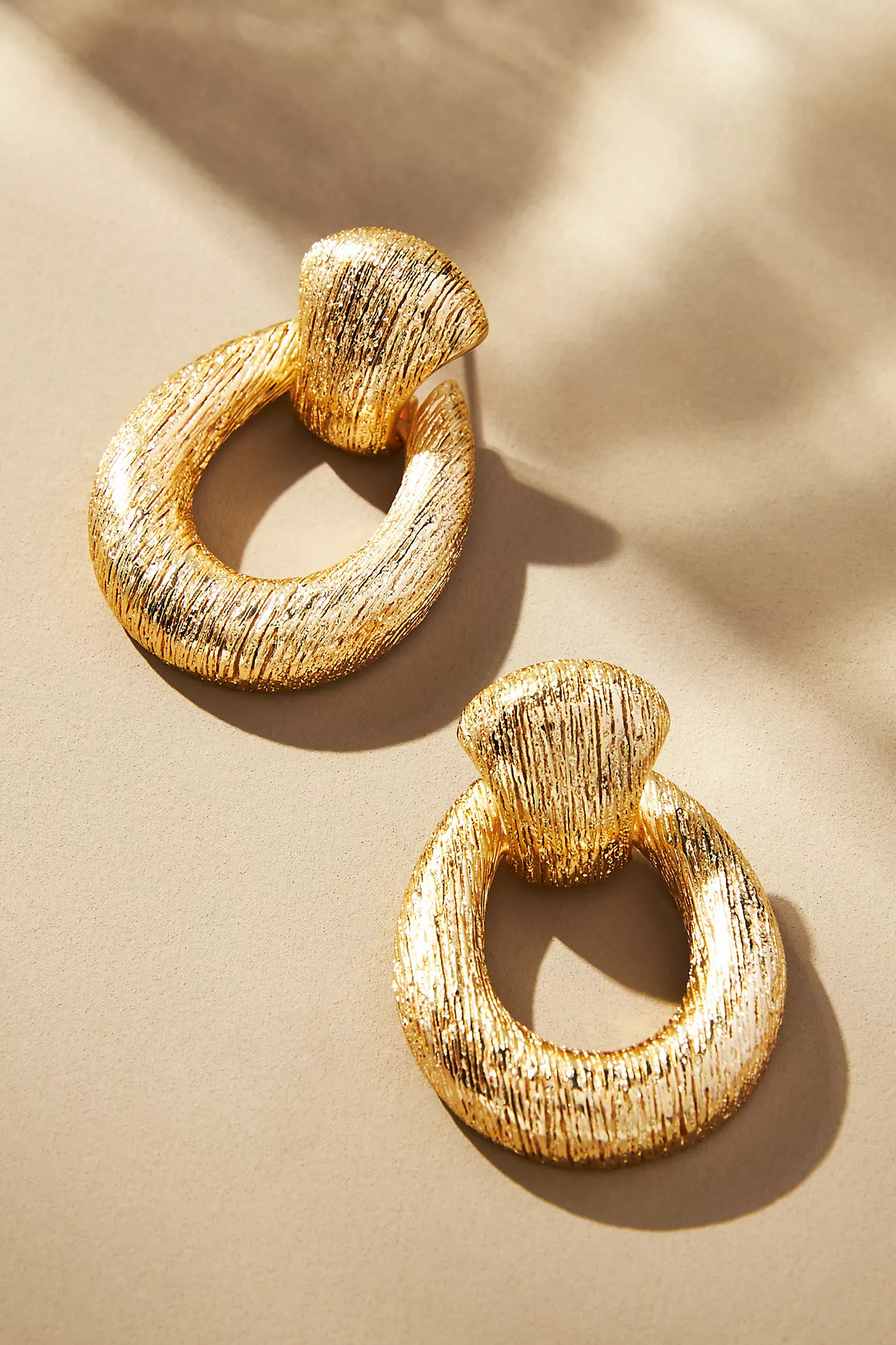 The Restored Vintage Collection: Textured Drop Earrings | Anthropologie (US)