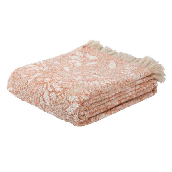Folk Floral Woven Throw Blanket, 50x60 | At Home