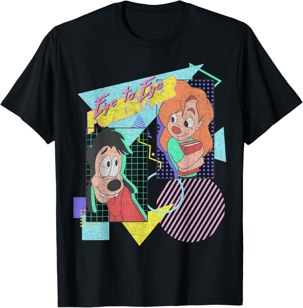 Disney A Goofy Movie Max & Roxanne Eye To Eye Forever T-Shirt | Amazon (US)