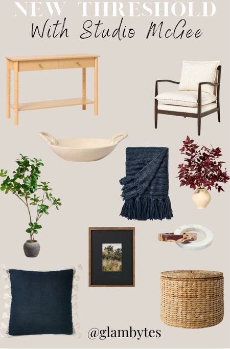 New studio McGee at Target
Home decor, chair, table , tree, wall are, throw 

#LTKHome
