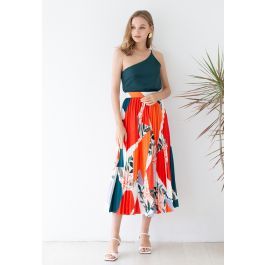 Sunny Oasis Pleated Maxi Skirt | Chicwish