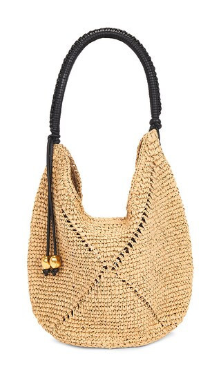 Madewell Lg Straw Pouchette Bag: Seasonal in True Black Mutli. Size all. | Revolve Clothing (Global)
