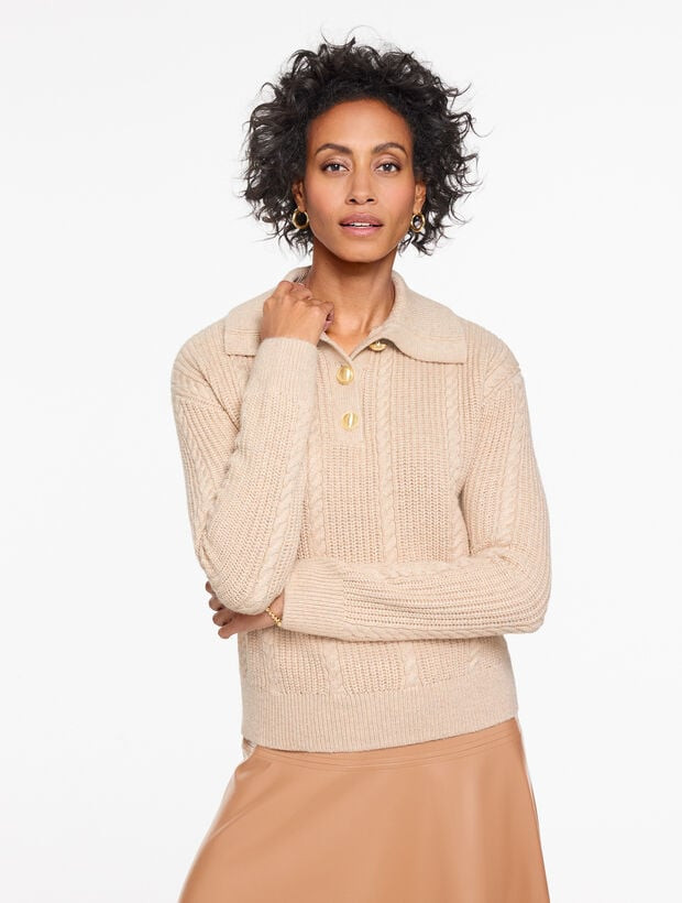 Johnny Collar Pullover | Talbots