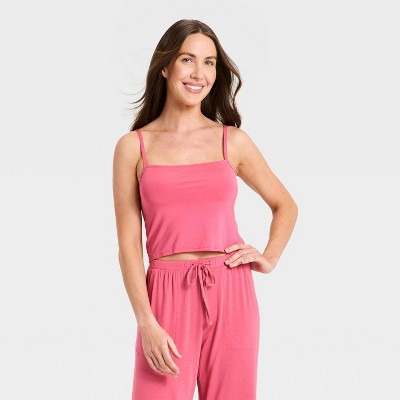 Women's Cloud Knit Cami Bra Top - Auden™ Pink XL | Target