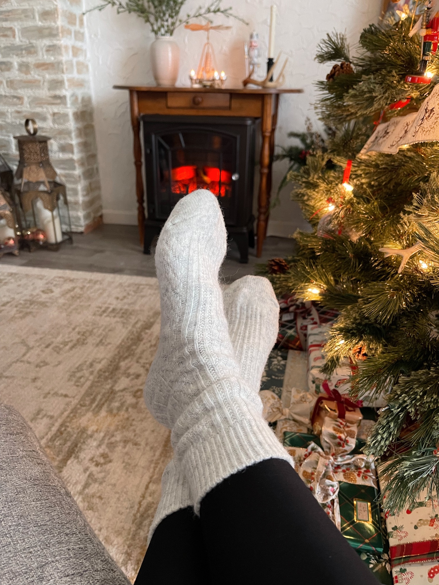 Target wool crew socks - so cozy and only $5 (great stocking stuffer idea!), fleece-lined leggings 

#LTKGiftGuide #LTKHoliday #LTKunder50