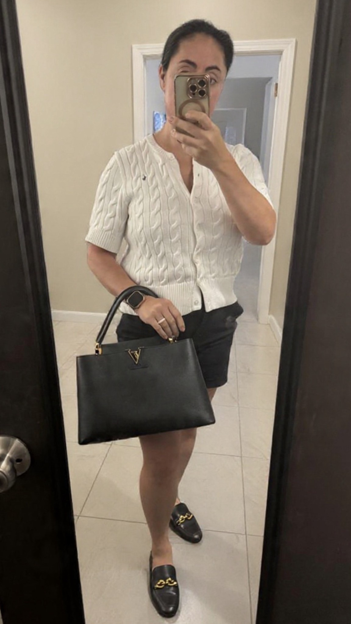 Today’s fit check 🤍

Keeping it classic with a white Polo Ralph Lauren short sleeve button-up sweater (RTR rental 🙌), paired with my Tory Burch Jessa loafers for that effortless polish. Finished the look with my all-time favorite bag — the black Louis Vuitton Capucines MM with gold hardware ✨

If you’ve been wanting to try Rent the Runway, you can get 60% off with my code RTRXDESI 💌

Timeless, elevated, and easy to wear all day. Linking everything I can! 

#LTKootd #LTKMidsize #LTKOver40