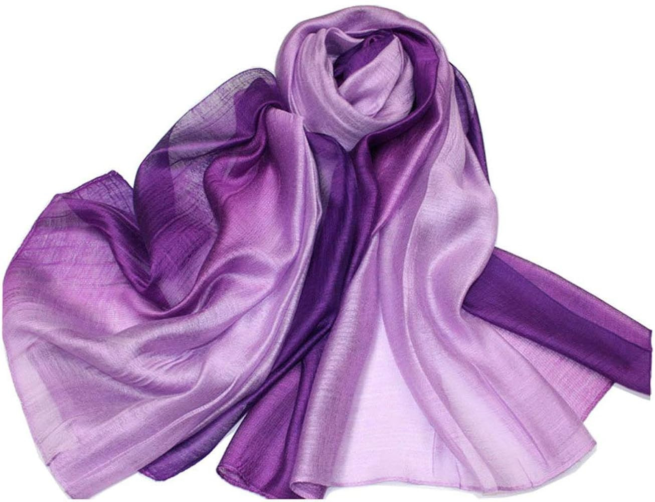 SNUG STAR Cotton Silk Scarf Elegant Soft Wraps Color Shade Scarves for Women | Amazon (US)