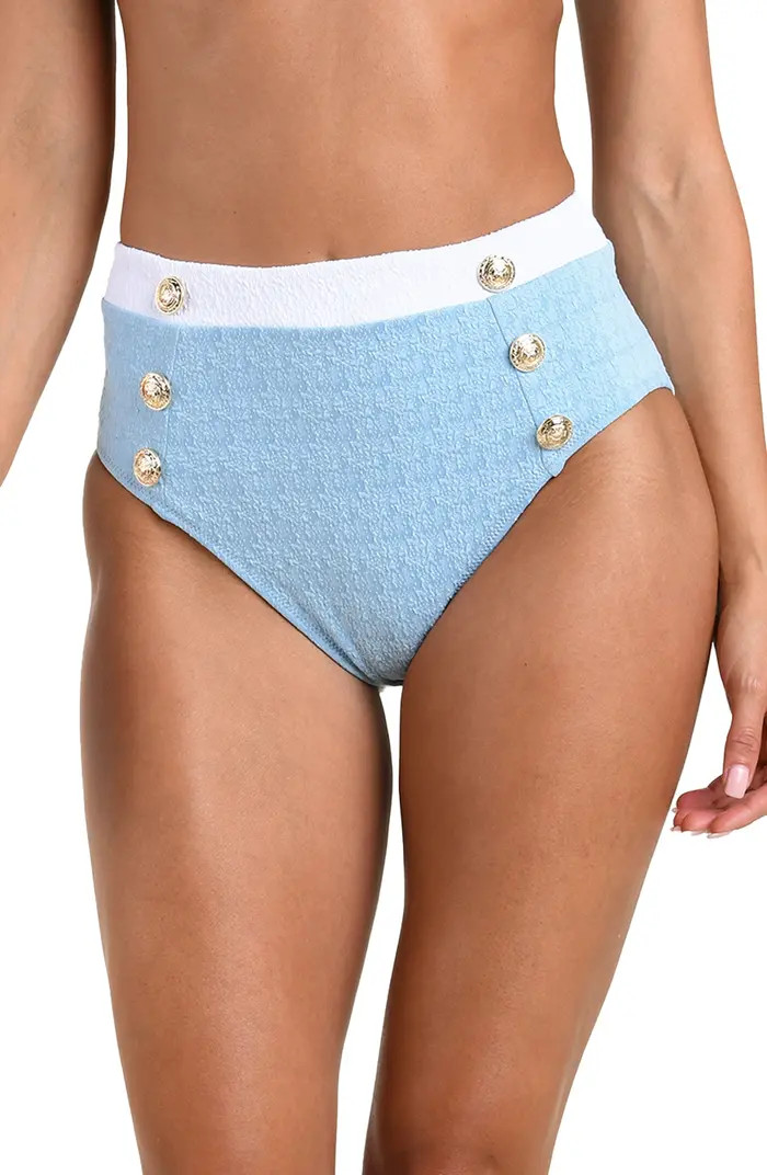 Vanessa Colorblock High Waist Bikini Bottoms | Nordstrom
