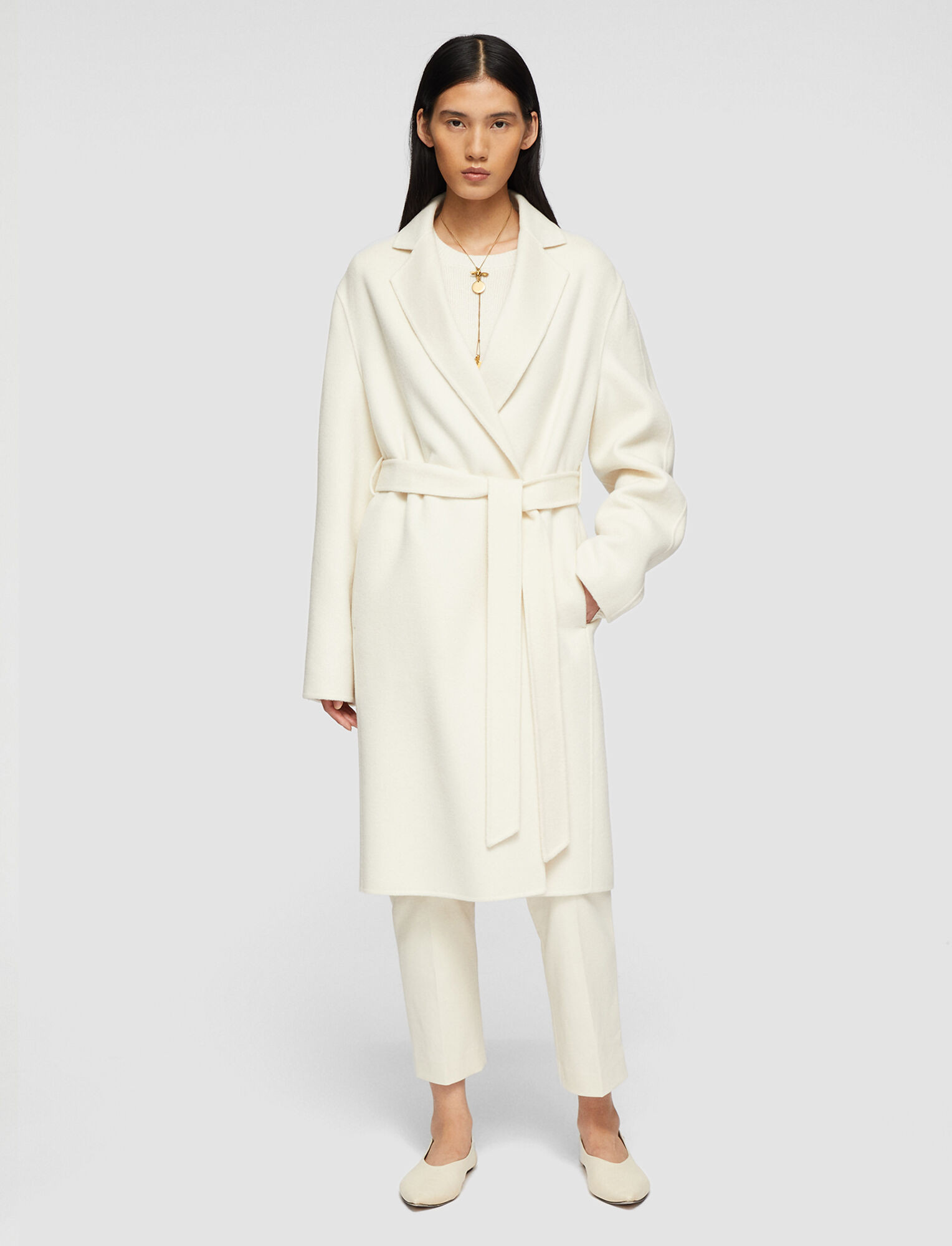 Double Face Cashmere Cenda Long Coat | Joseph