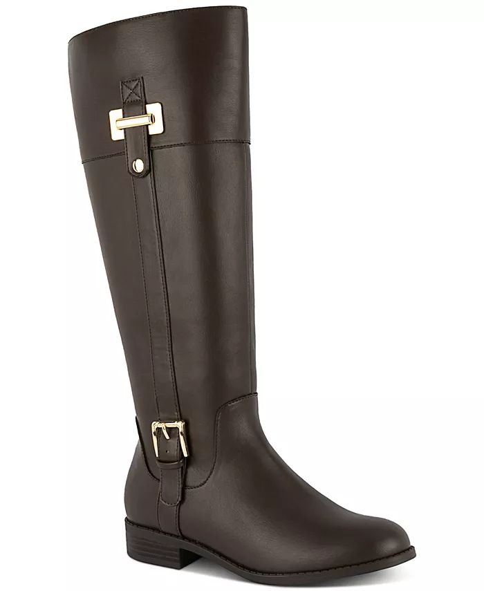 Women's Edenn Buckled Riding Boots, Created for Macy's | Macy's