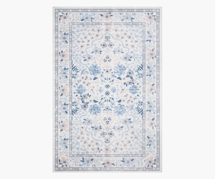Palais Meadow Snow Printed Rug | Rifle Paper Co.