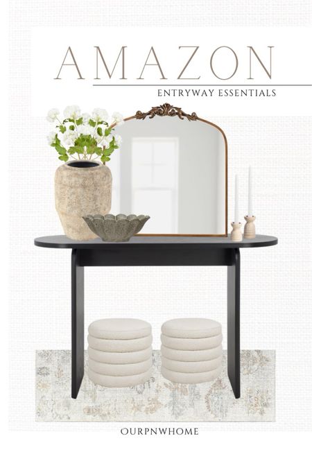Latest Amazon finds for the entryway!

Runner rug, boucle ottoman, storage ottoman, gold framed mirror, modern traditional home, Amazon home, home decor, tan vase, neutral vase, fluted vase, marble candlesticks, tapered candlesticks, candle holders, faux florals, spring florals, faux greenery stems, black console table, vintage mirror

#LTKstyletip #LTKSeasonal #LTKhome