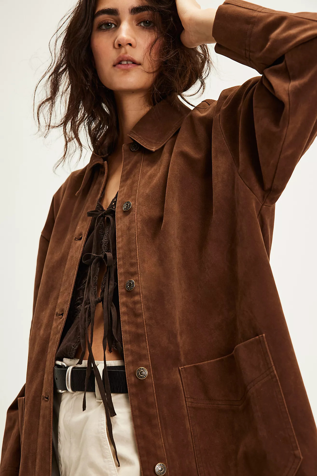 We The Free Avery Vegan Suede Jacket | Free People (UK)