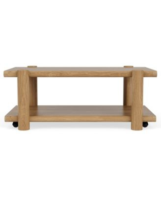 Taos 46" Solid Oak Coffee Table | Macy's