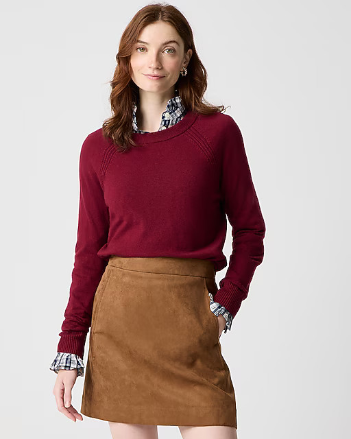 Faux-suede A-line mini skirt | J.Crew Factory