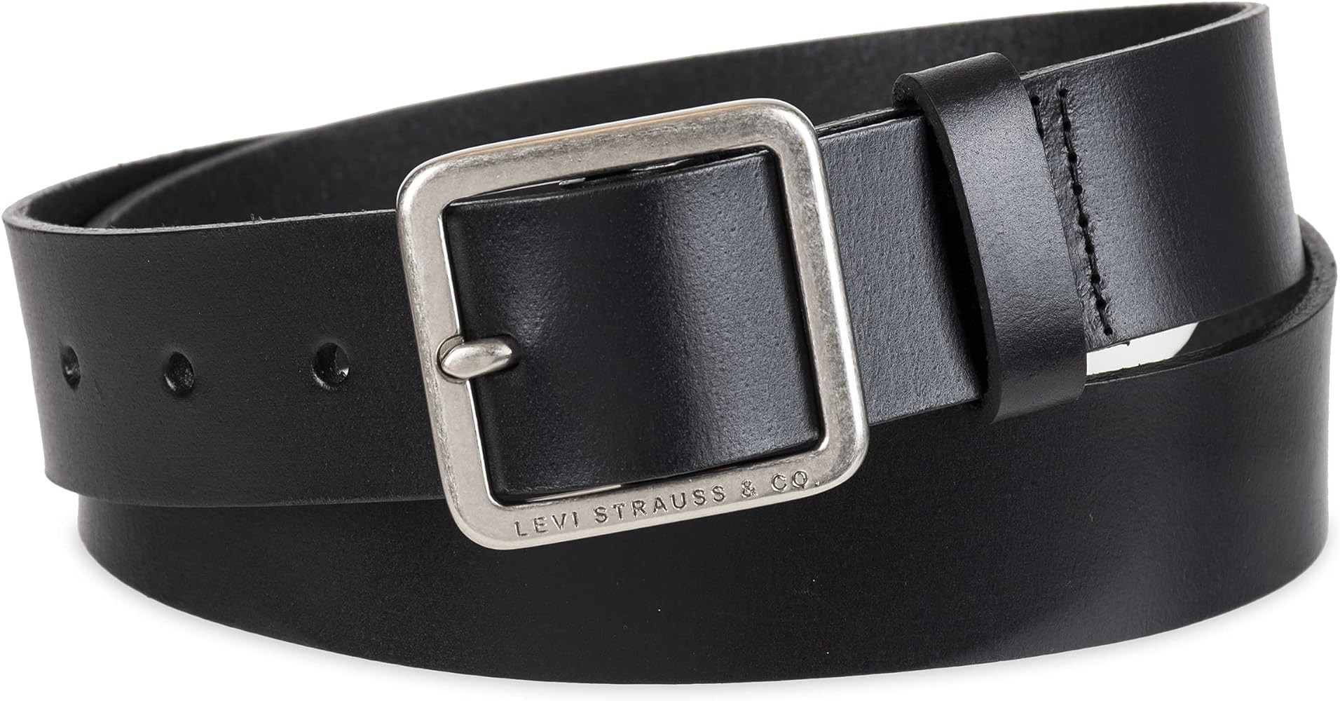 Levi's Women's Slim Casual Leather Jean Belt with Square Center Bar Buckle (Regular and Plus Size... | Amazon (US)