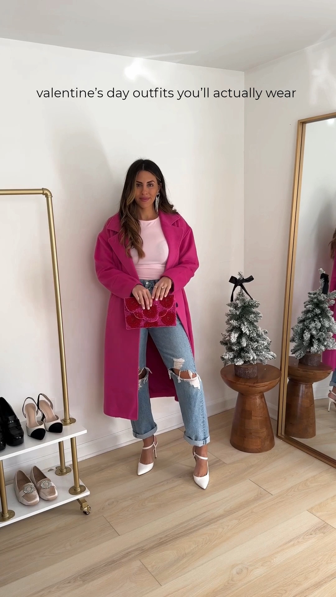 An easy to recreate Valentine’s Day outfit for inspo! 

Pink outfit | vday outfits | pink coat | pink top | date night outfit 

#LTKgrwm #LTKFindsUnder50 #LTKootd