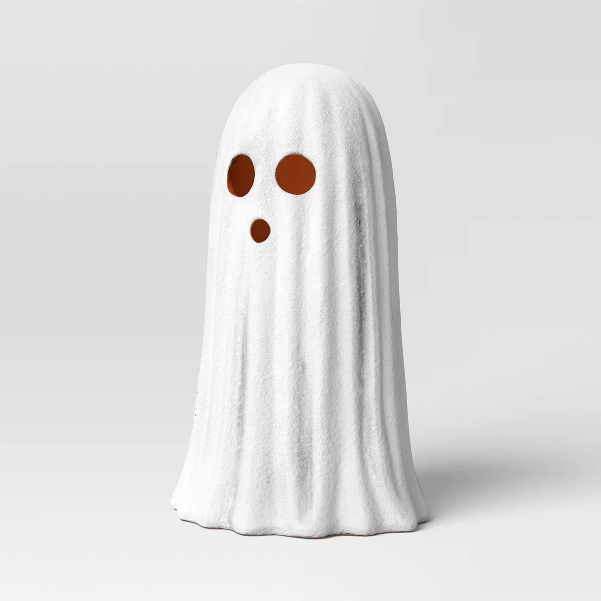 9" Large Terracotta Textured Ghost Decorative Sculpture - Hyde and EEK! Boutique™ Matte White | Target