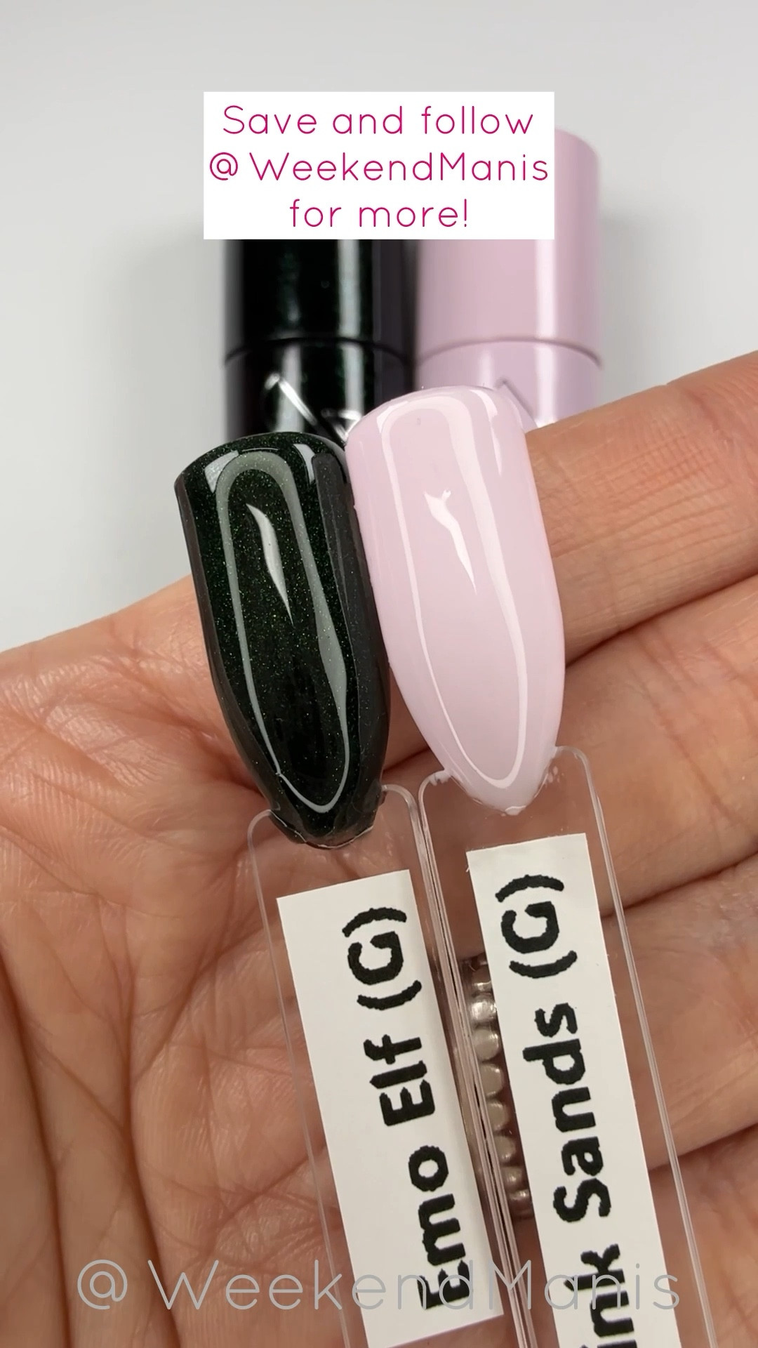 SURPRISE! These two Limited Edition gel colors are free on orders $40+, through this weekend or while supplies last!

They are not available for purchase and Emo Elf it’s a completely new color from @oliveandjune. 

It’s giving Wicked vibes and I’m here 👏 for 👏 it 👏!!!

Green pink nail polish gel manicure Glinda Elphaba 

#LTKFindsUnder50 #LTKCyberWeek #LTKBeauty