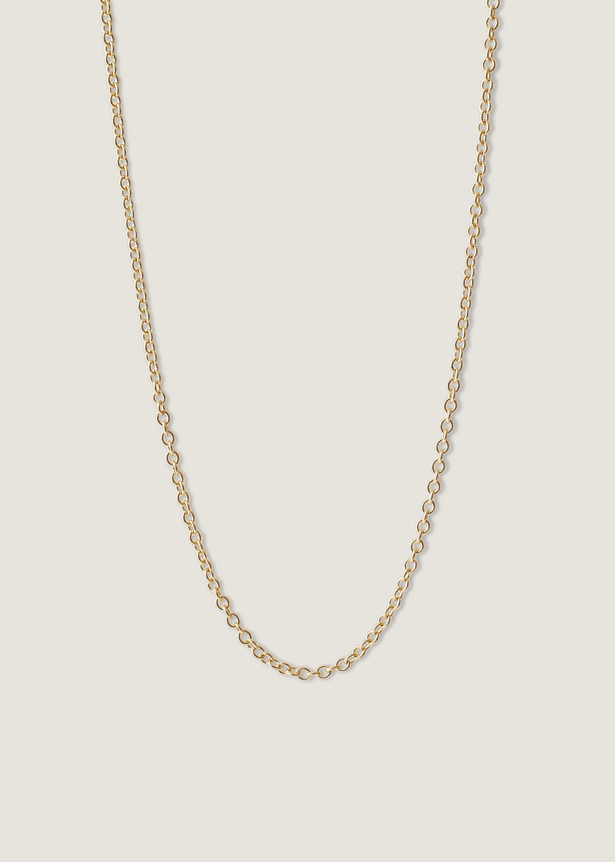 Cable Rolo Link Chain Necklace - 16 | Kinn Studio