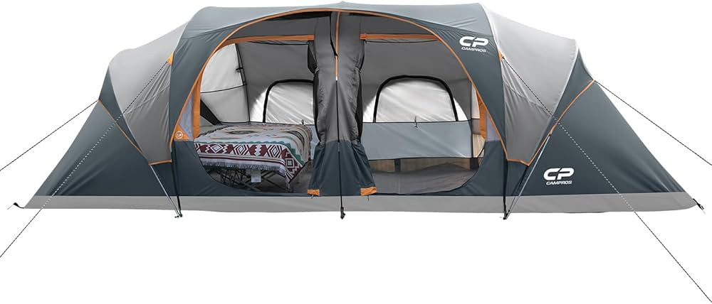 CAMPROS CP Tent 12-Person-Camping-Tents,3 Room Family Tents,Waterproof Windproof Family Tent with... | Amazon (US)