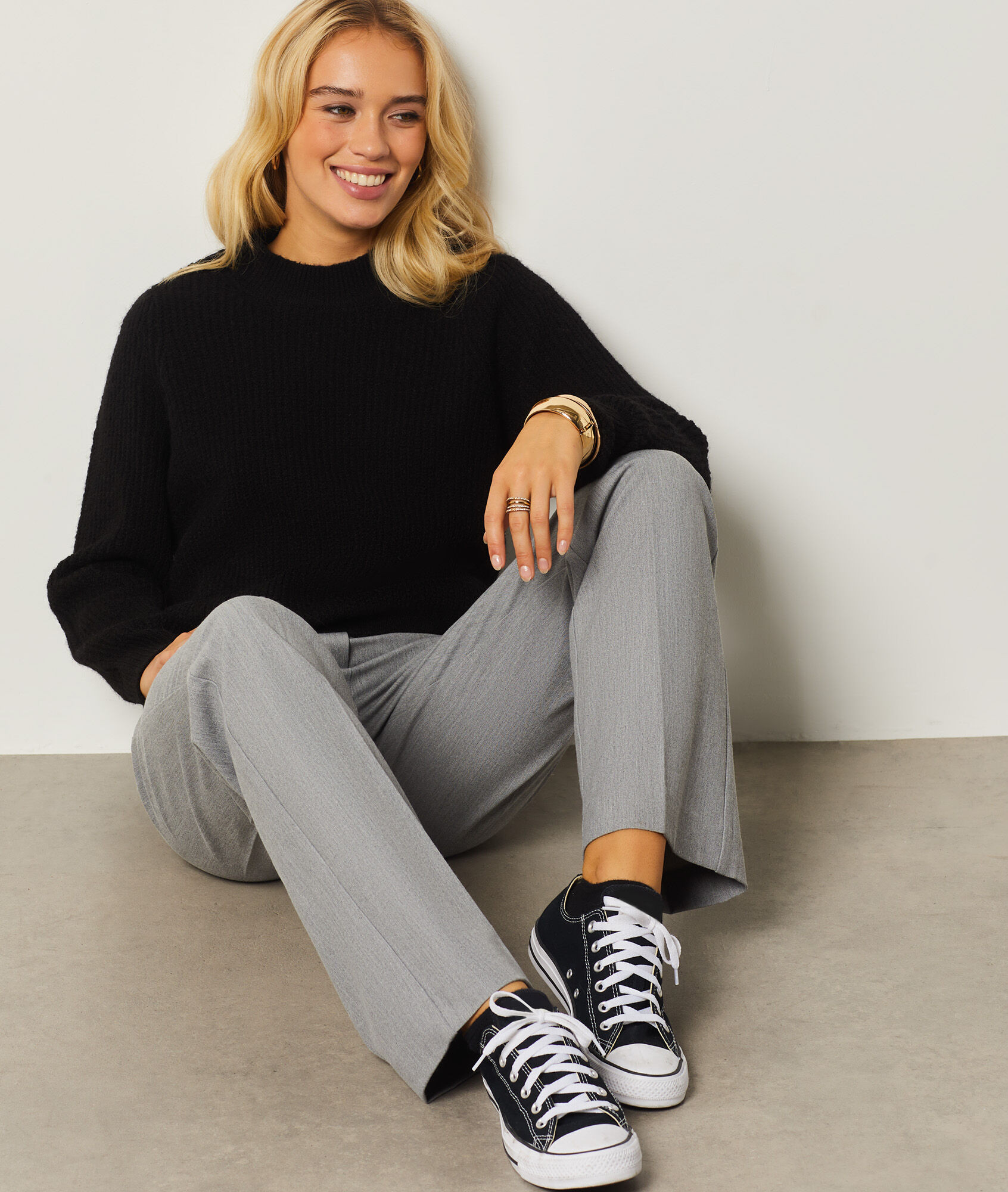 Pull col rond manches longues | Etam FR