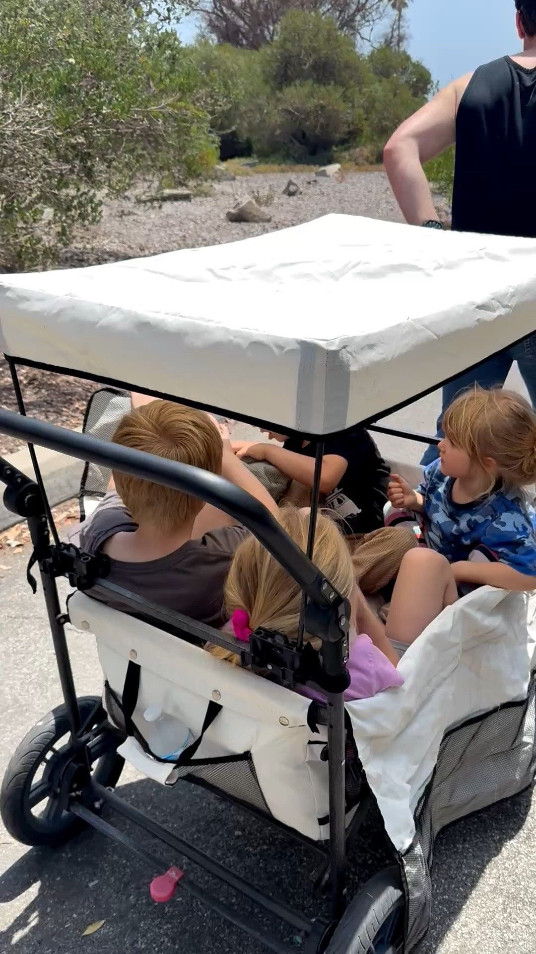 Cousin stroll ❤️🤍💙

#memorialdayweekend #kids #wagons

#LTKmomlife #LTKKids #LTKTravel