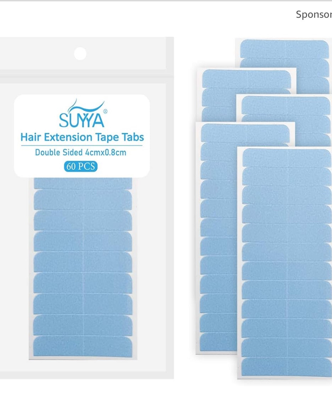 CANIPHA 120Pcs Hair Extension Tape Double Sided Hair Tape, Adhesive Replacement Tape for Hair Extensions, Human Hair Tape Tabs Tape in Tape Extension Replacement Wig Tape, Wig Tape Beauty Tools(Blue)

#LTKSaleAlert #LTKFindsUnder50 #LTKBeauty