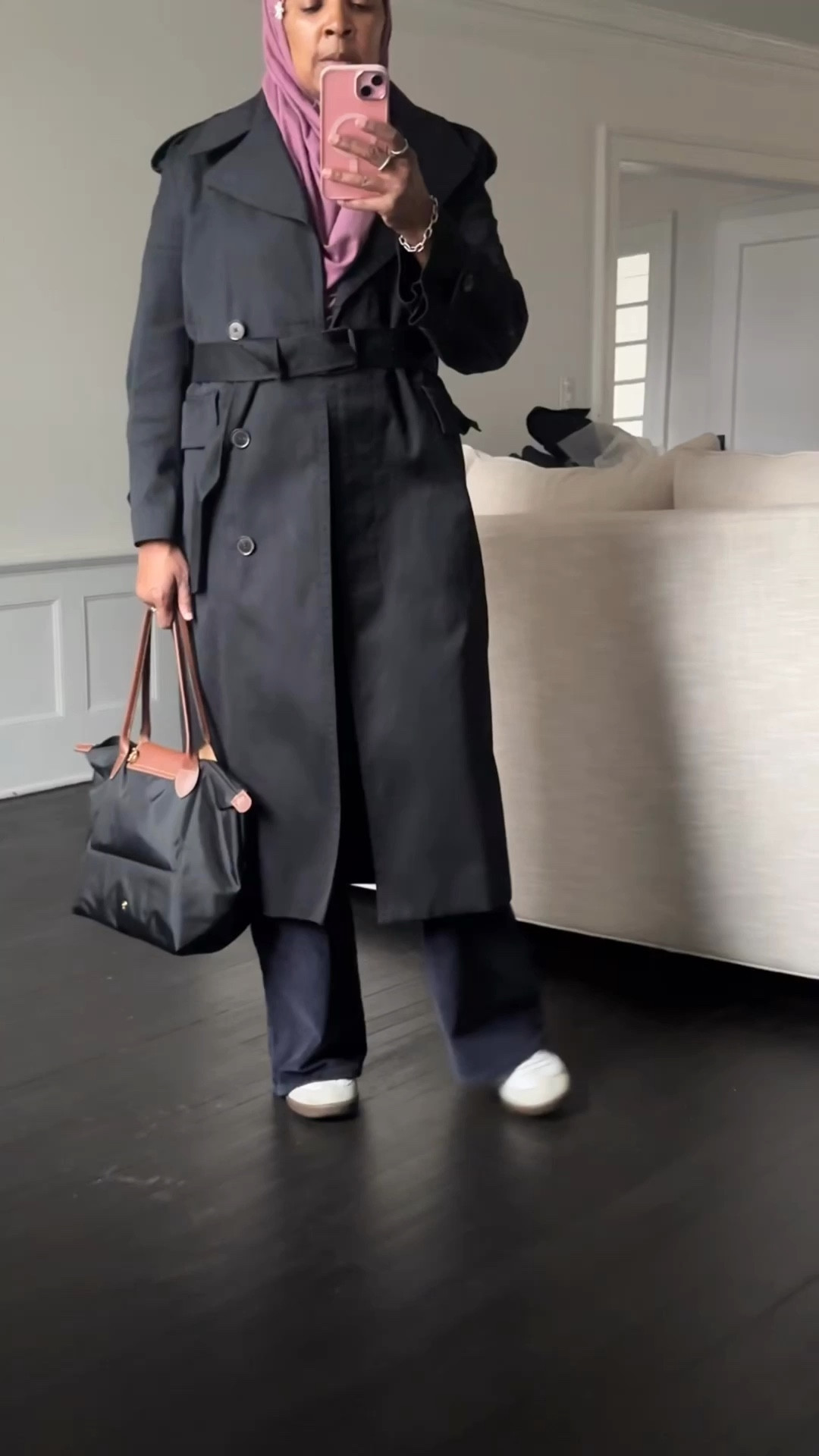 Trench coat Longchamp bag spring outfit #LTKSpringSale 

#LTKootd #LTKgrwm #LTKOver40