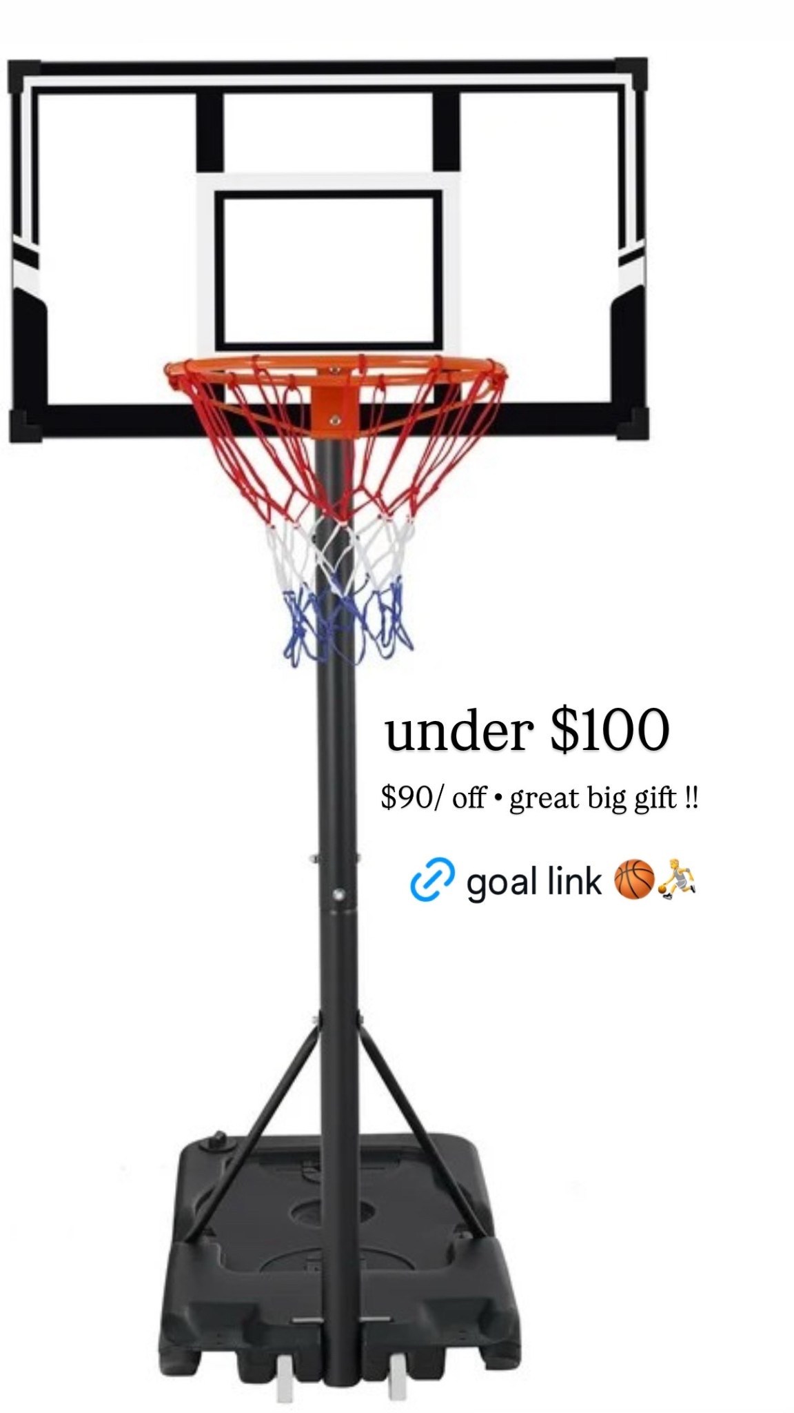 basketball goal under $100 !!! 

#LTKGiftGuide #LTKCyberWeek #LTKHoliday