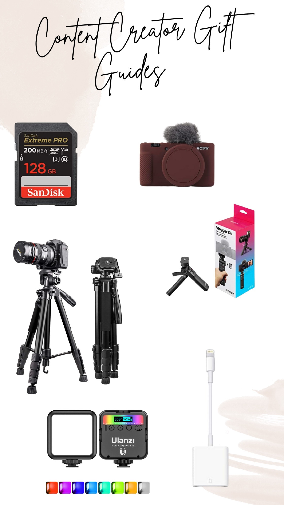 Content creator starter pack Sony accessories 

#LTKGiftGuide #LTKFind #LTKSeasonal