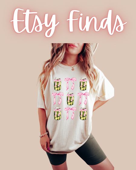 Etsy finds! 

Graphic tshirt, summer outfit, travel outfit, pickle shirt, bow shirt, croquette, preppy, retro, gifts for teen girls

#LTKTravel #LTKSeasonal #LTKStyleTip