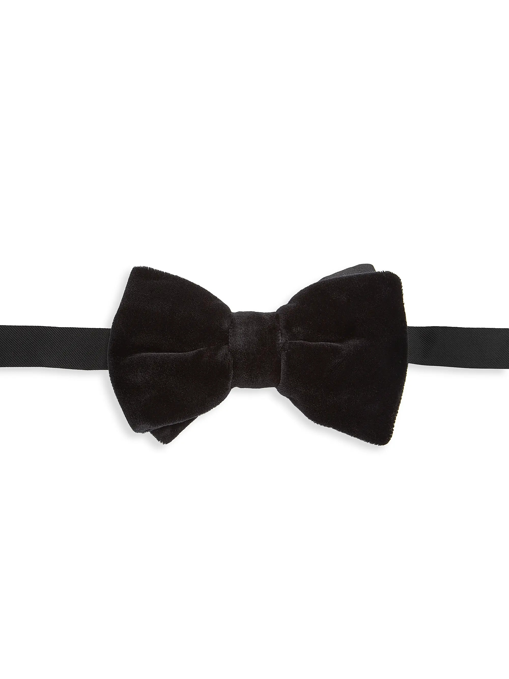 Shop Saks Fifth Avenue Solid Velvet Bowtie | Saks Fifth Avenue | Saks Fifth Avenue