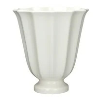 Mainstays Charlotte 16" x 16" x 17.5" Tall Round Vanilla Dream 100% Recycled Resin Planter Urn | Walmart (US)