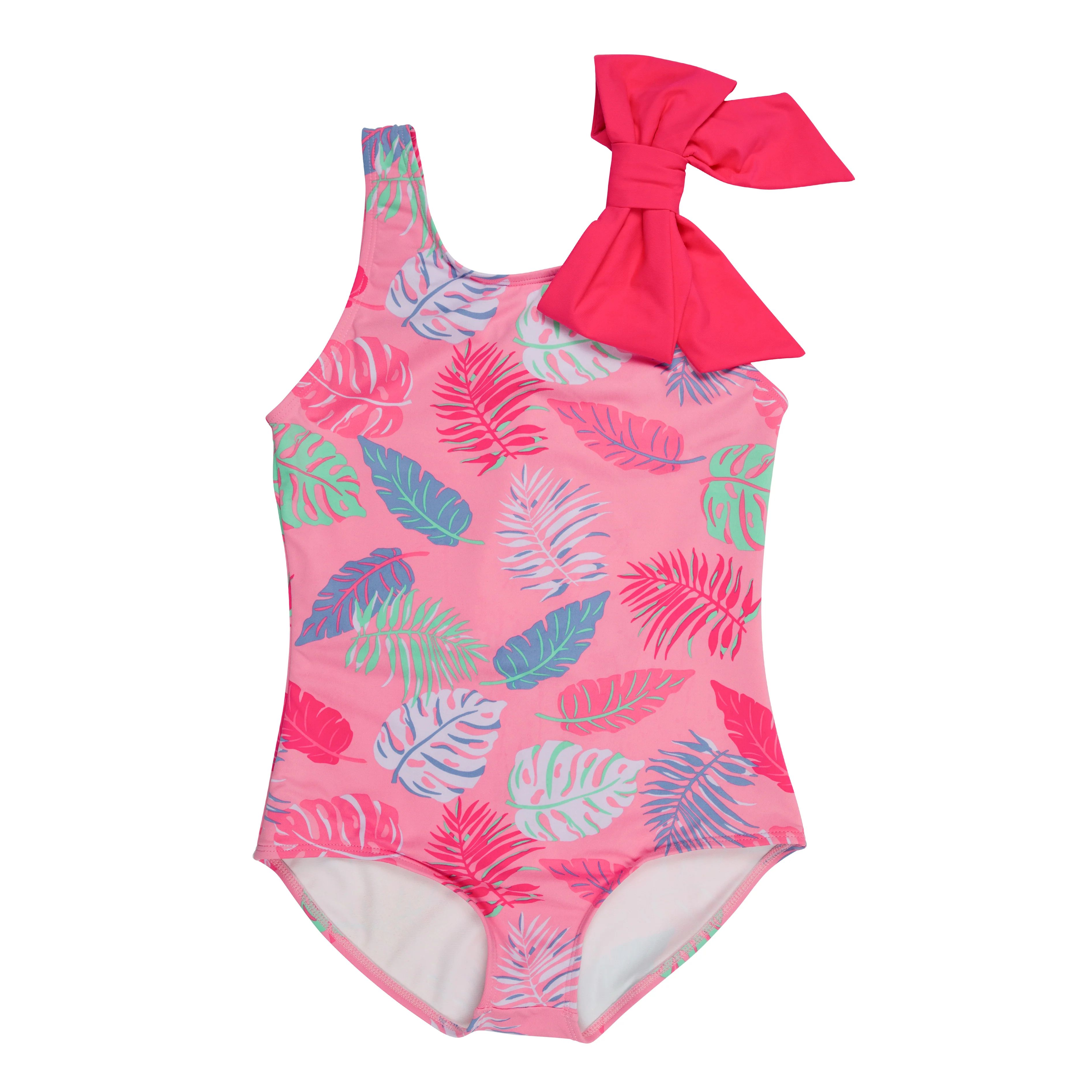 Brookhaven Bow Bathing Suit - Caicos Canopy with Pompano Punch | The Beaufort Bonnet Company
