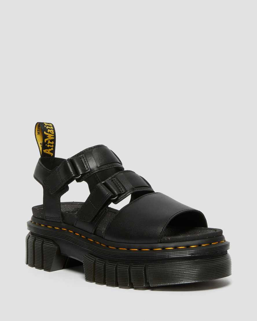 DR MARTENS Ricki Nappa Lux Leather 3-Strap Platform Sandals | Dr Martens (UK)