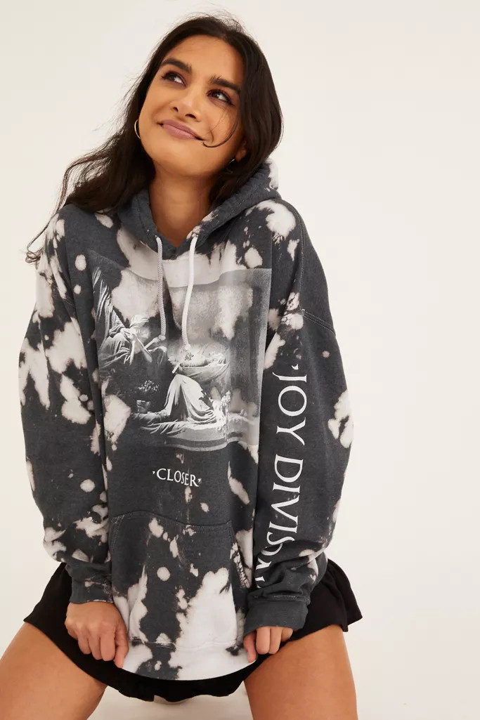 Joy Division Bleached Hoodie Sweatshirt | Urban Outfitters (US and RoW)