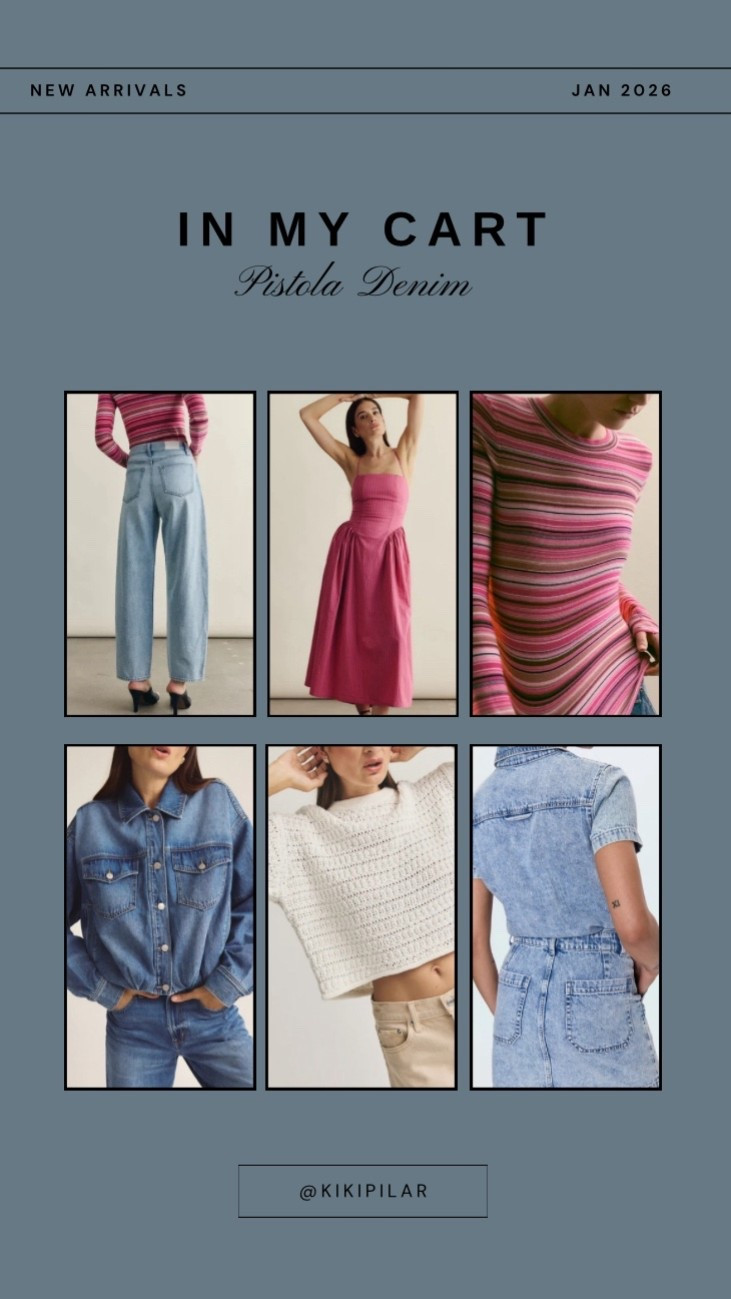 Pistola Denim
What’s in my cart 🛒 
I love their clothing and denim
How beautiful is the striped magenta dress? Perfect for Euro summer
Denim dress
Striped sweater
Striped dress
Cut out back dress
Neutral sweater
Denim jacket
Perfect denim
Barrel jeans




#LTKPetite #LTKTravel #LTKWorkwear