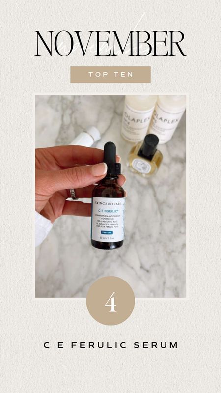 Cella Jane blog November top ten best sellers. C E Ferulic facial serum. One of my favorite beauty products and have been using for years  

#LTKbeauty #LTKstyletip