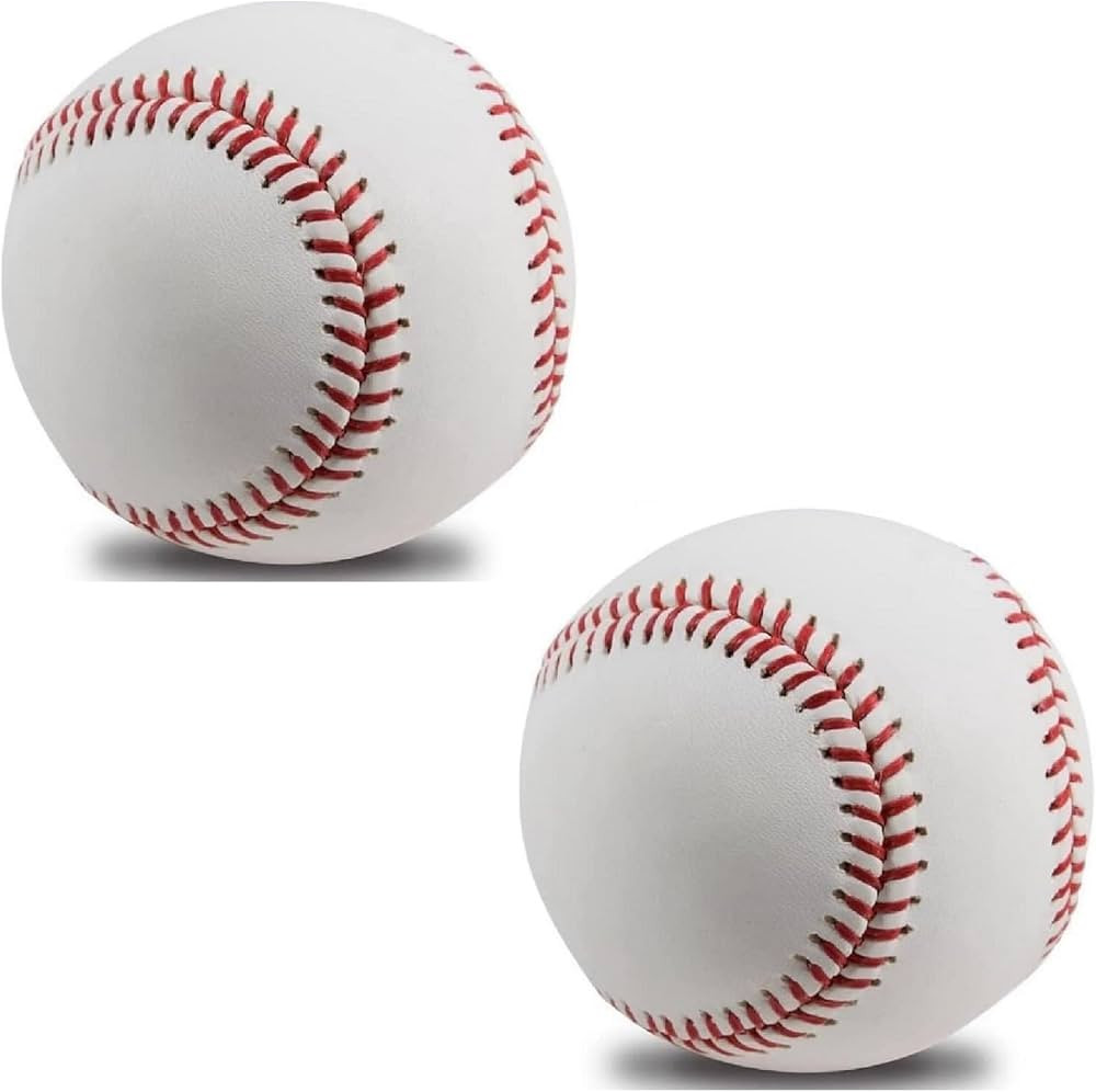 2 Pack Blank Baseballs Solid Cork Core, 9 Inch Baseball Balls Unmarked Autographs Baseball for Le... | Amazon (US)