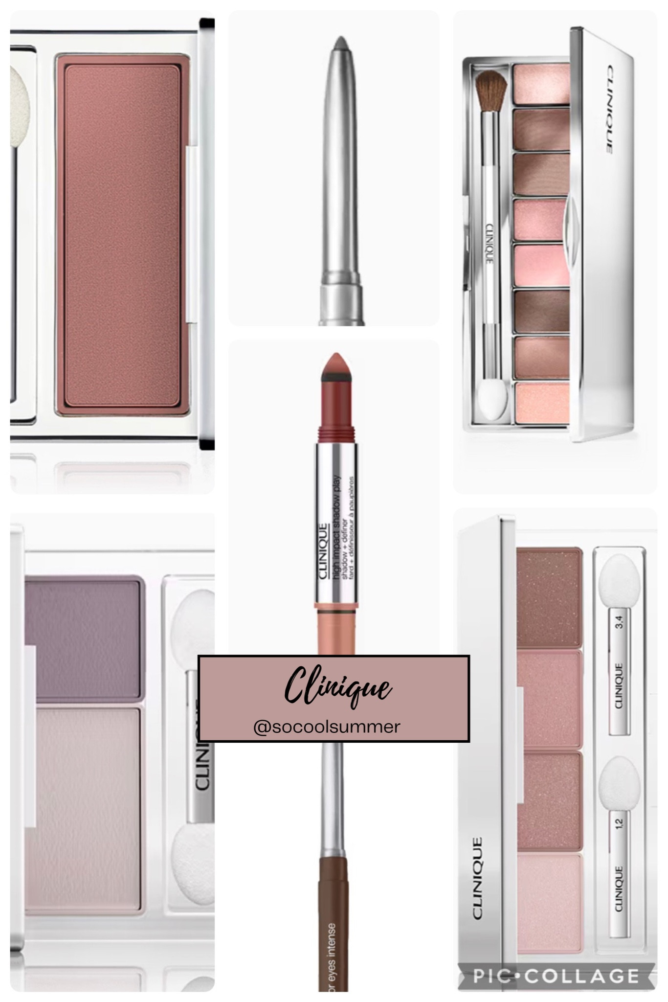 Clinique eye products 25% off this weekend.

My summer picks:

Quick liner:  slate, roast coffee, violet, blue gray

Quick liner Intense:  clove, Midnight, plum, aubergine

Shadow Play shadow and definer:  Double Latte, Strawberries and Chocolate, Rose and Truffle, Royal Couple

All About Shadow Single:  lagoon, French vanilla, foxier, angel eyes, nude rose, 

All About Shadow Duo: Strawberry Fudge, Twilight Mauve/Brandied Plum, Uptown/Downtown, 

All About Shadow Quad: Pink Chocolate, Going Steady

All About Shadow Octet:  The best of black honey, a pink honey affair

#hocsummer #coolsummer #lightsummer #truesummer #softsummer #pastelsummer #darksummer #brownsummer #sweetpeasummer #summerpalette #summerfinds

#LTKFindsUnder50 #LTKBeauty #LTKStyleTip