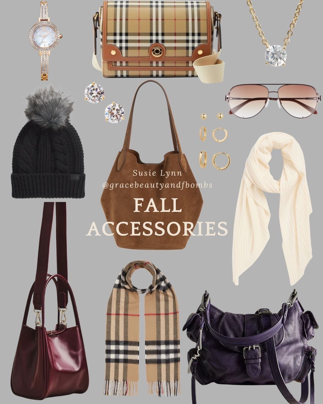 Fall accessories for a timeless capsule wardrobe! #burberry #freepeople #anthropologie #nordstrom #suedehandbags #burgundyhandbags #purplehandbags #fallfashion #fallcaspsulewardrobe @anthropologie @nordstrom @burberry

#LTKSeasonal #LTKTravel #LTKWorkwear