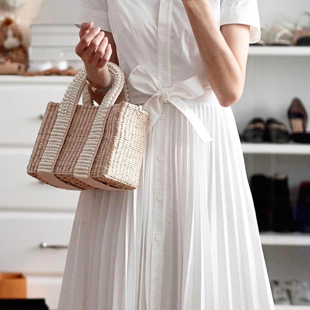 Serafina beaded pearl bag | Self-same