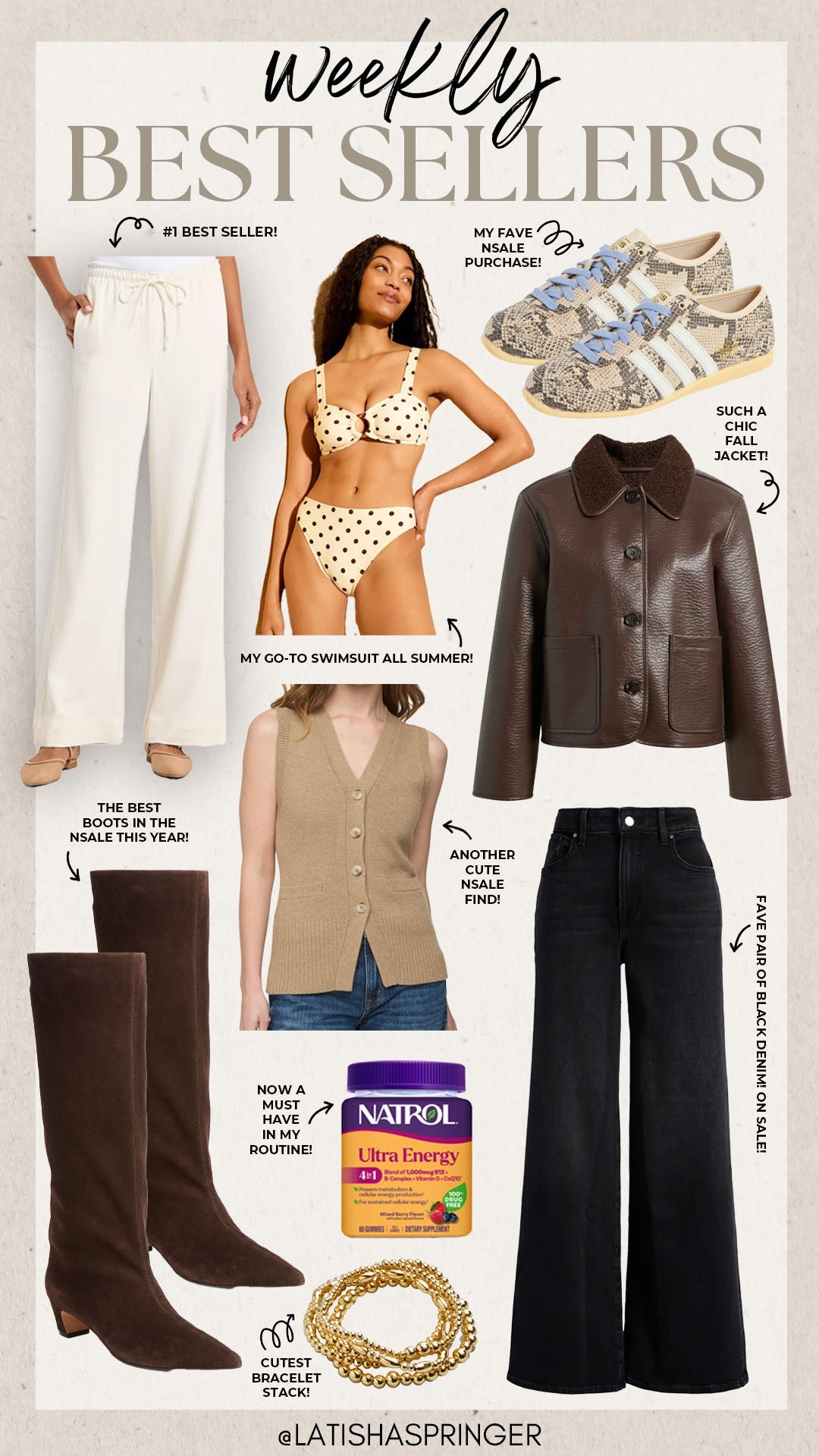 Last week’s best sellers! 

#bestsellers

Best sellers. Weekly most loved. Target fashion. NSALE. NSALE favorites. NSALE fall jacket. NSALE denim. Target swim. NSALE adidas. NSALE boots.

#LTKSeasonal #LTKootd #LTKgrwm
