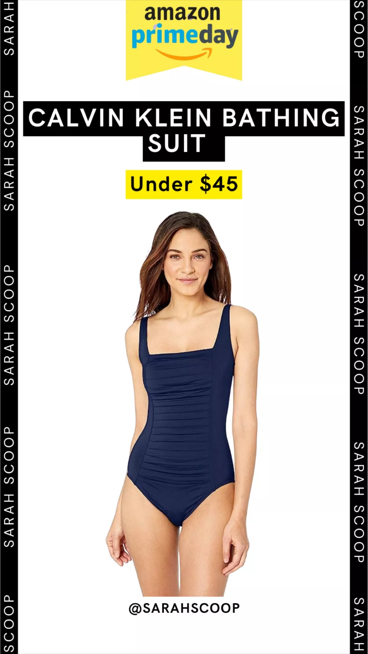 Calvin Klein Pleated-Front One Piece Swimsuit