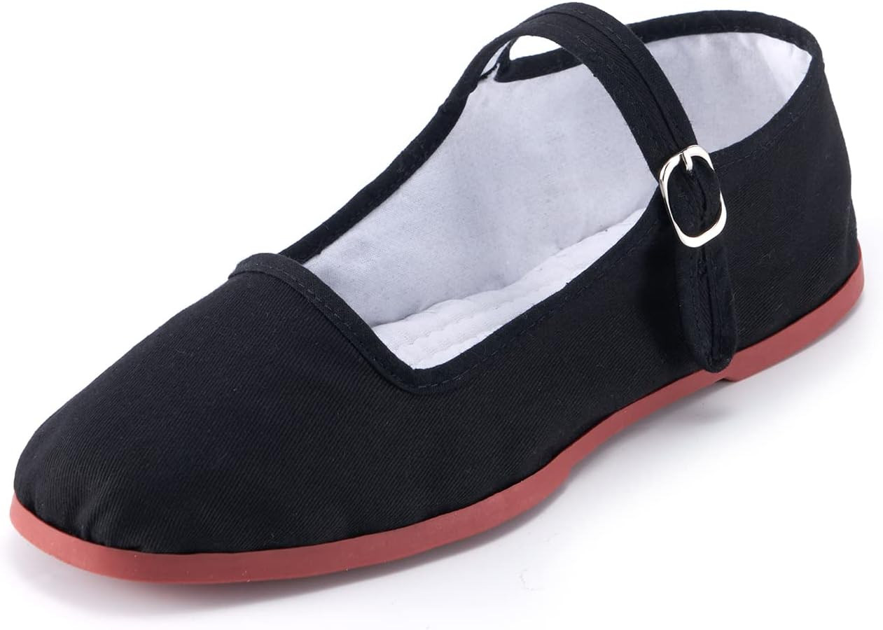 Womens Classic China Flats, Casual China Doll Shoes, Cotton Mary Janes, Chinese Tai Chi Shoes | Amazon (US)