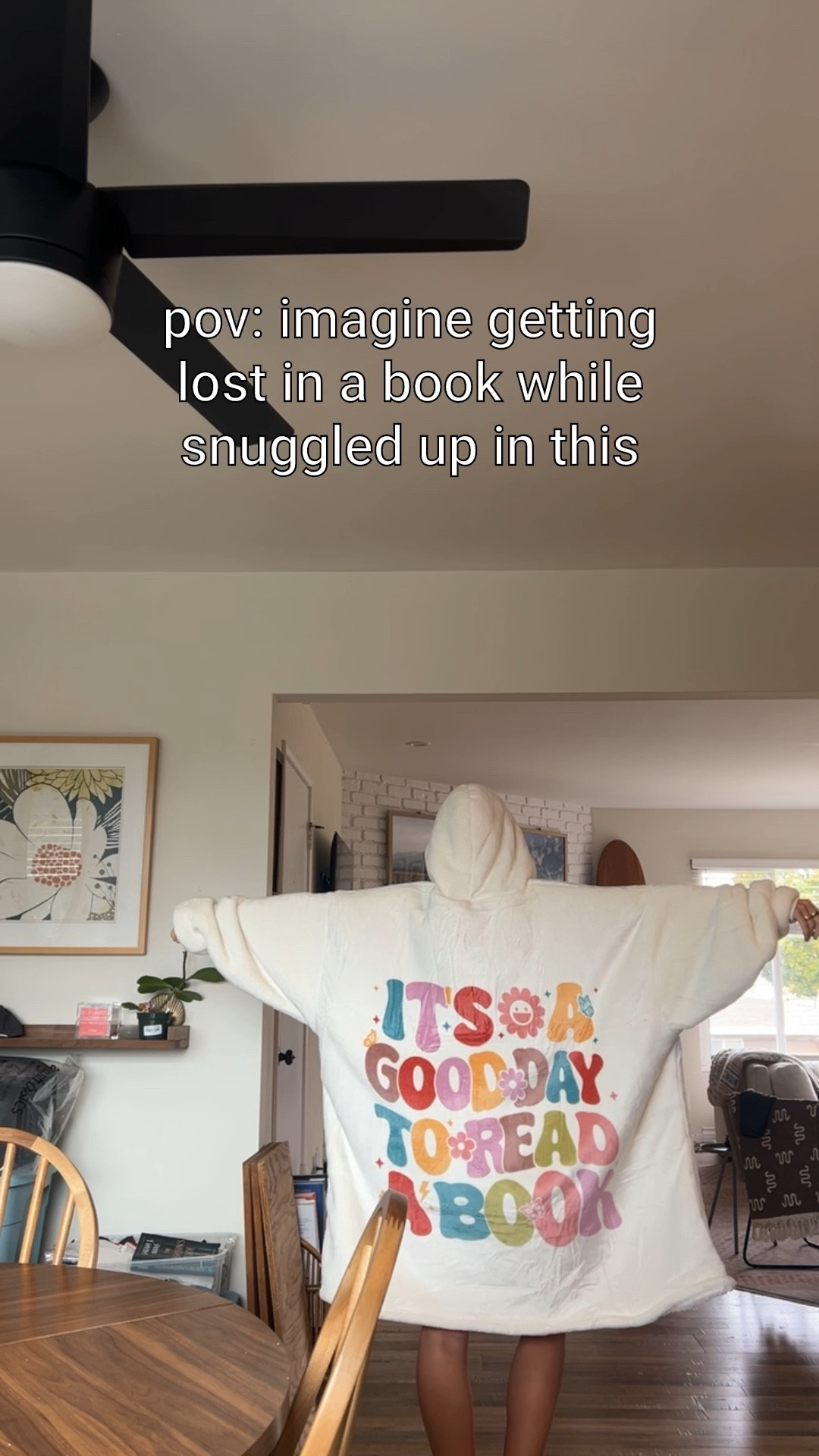 This is the coziest thing I have ever worn in my life. Every ounce of anxiety left my body as soon as I put this on. The inside is lined with material that you would use on a fuzzy blanket. You don’t get hot in it. It’s just perfect. Reading has never been better after buying this if you don’t love reading, but you know someone who does this would make the perfect gift they would be so happy coming from a reader myself. It’s one size I’m 5 foot 5 135 lbs. 

#LTKSaleAlert #LTKFindsUnder50 #LTKWorkwear