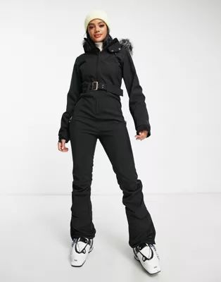 Protest Glamour ski suit in black | ASOS (Global)